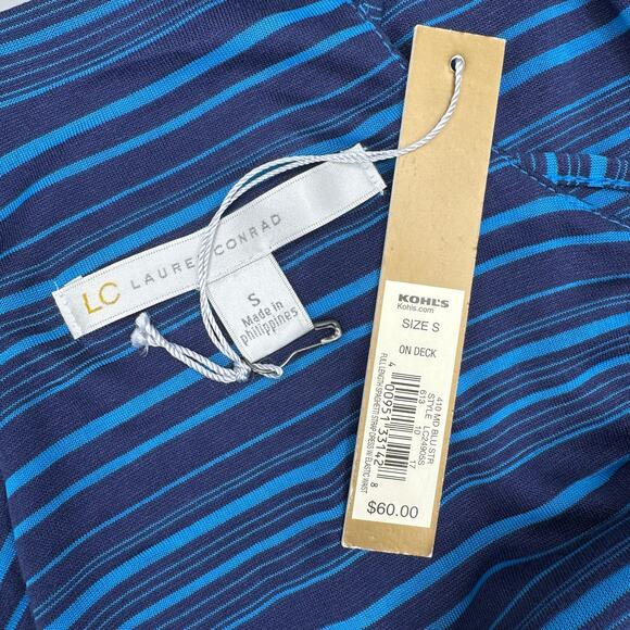 Lauren Conrad Womens Blue Striped Racerback Maxi Dress Size Small Casual Resort - Picture 10 of 12